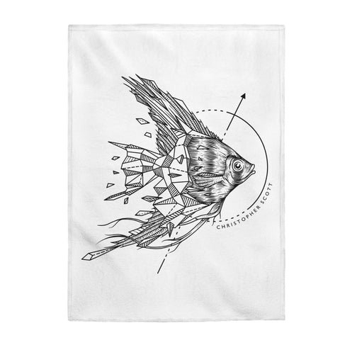 Angelfish - Velveteen Plush Blanket