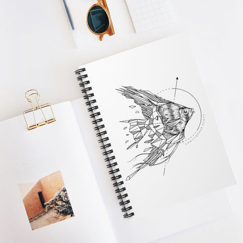 Angelfish - Spiral Notebook - Ruled Line